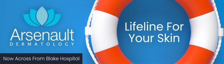 Digital billboard for Arsenault Dermatology: "Lifeline for Your Skin," Outfront digital billboard, Cortez Road, 2022. Designed by Josh Miller
