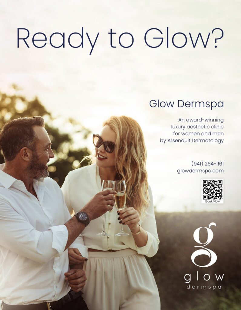 Magazine ad for Glow Dermspa: "Ready to Glow," Season Magazine, 2022. Designed by Josh Miller