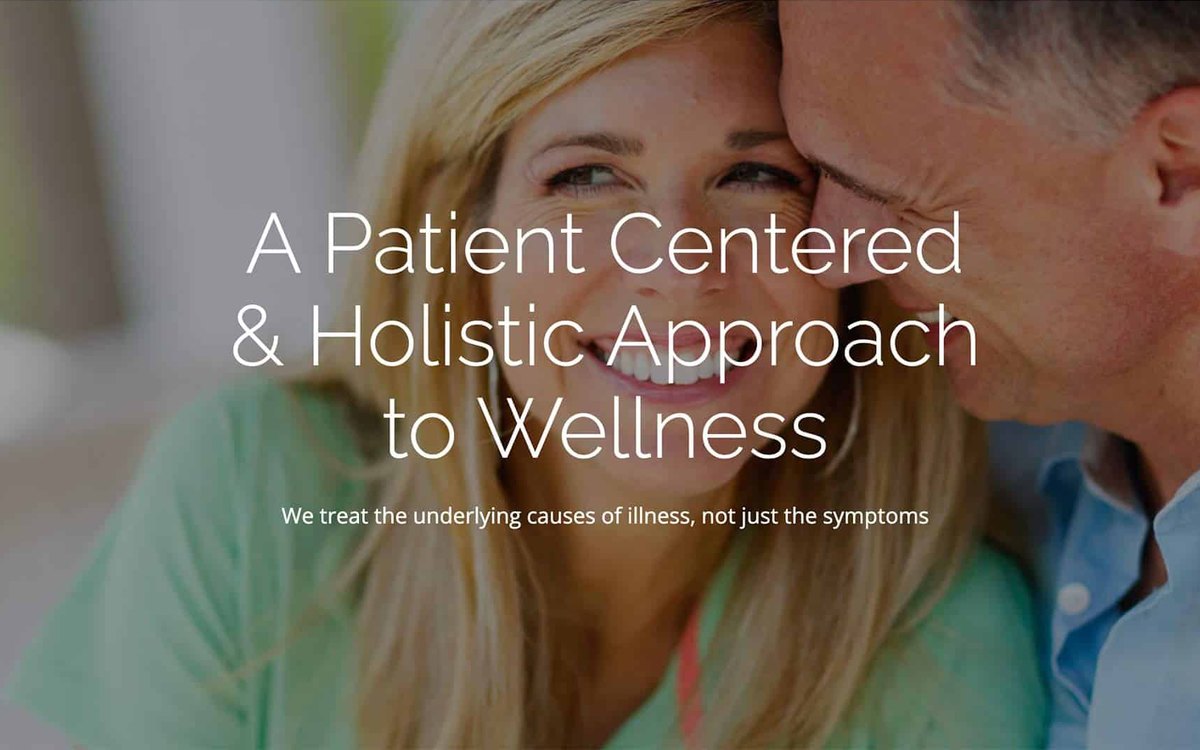 Healthcare website design for Optimal Health Institute of Ohio: the homepage hero