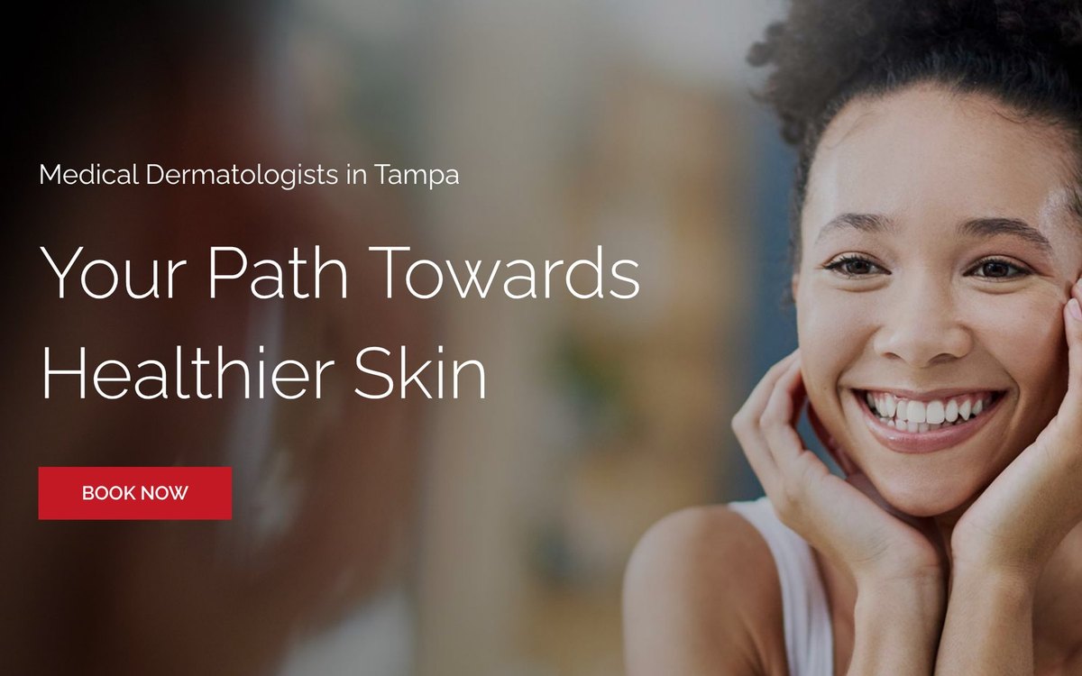 Healthcare website design for Skin Health Forever: the medical dermatology page hero