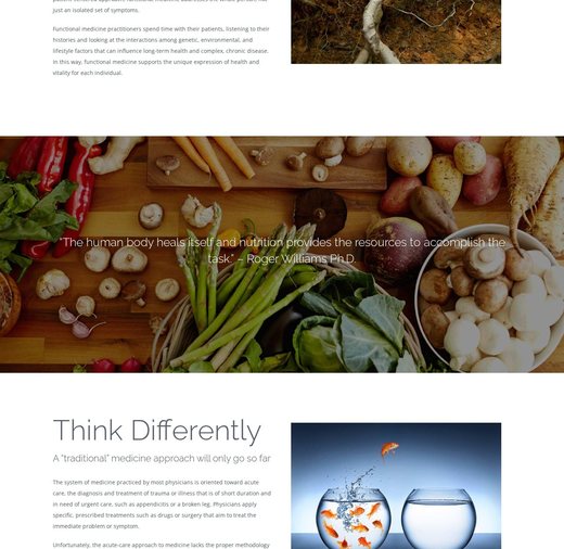 Think Differently section of the philosophy page on the Optimal Health Institute of Ohio website