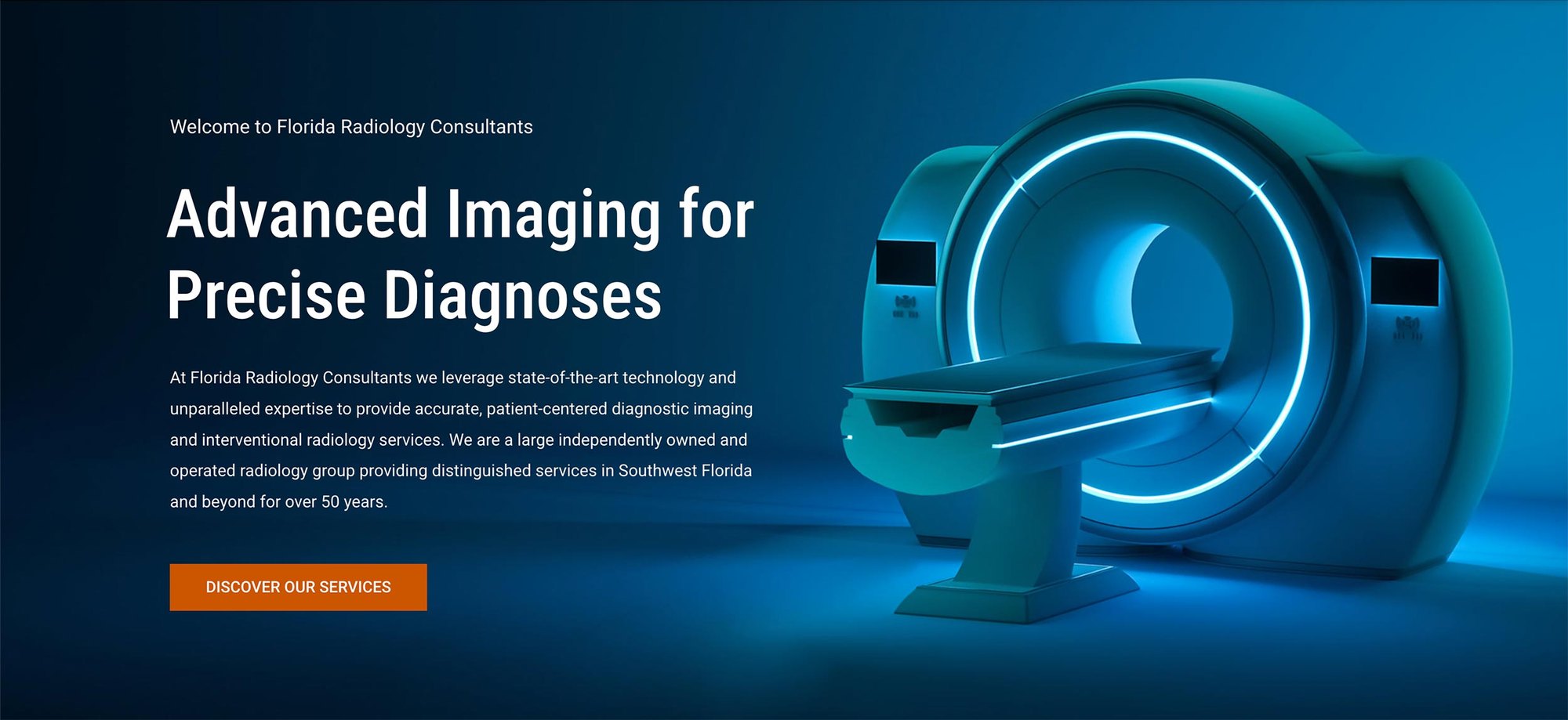 Florida Radiology Consultants homepage hero: Advanced Imaging for Precise Diagnoses