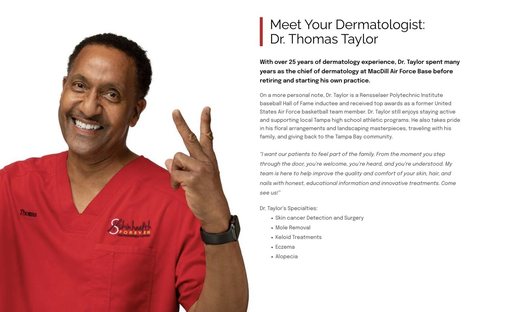 Meet your dermatologist, Dr. Thomas Taylor, on the Skin Health Forever website